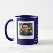 Personalisierter Abschlussbecher mit Text und Foto Tasse (Links)