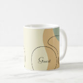 Personalisierter abstrakter Becher Kaffeetasse (VorderseiteRechts)
