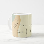 Personalisierter abstrakter Becher Kaffeetasse (Vorderseite Links)