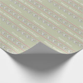 Personalisierter Abstrakter Daisy Blumenrosa Geschenkpapier (Ecke)