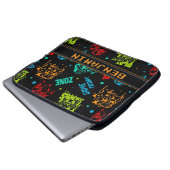 Personalisierter Abstrakter Gamer Boy Laptopschutzhülle (Vorne Knopf)