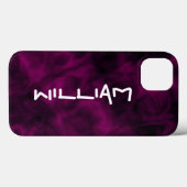 Personalisierter Abstrakter Lila iPhone-Fall Case-Mate iPhone Hülle (Rückseite (Horizontal))