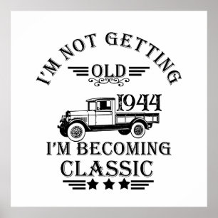 Personalisierter achtzigster Vintage-80. Geburtsta Poster