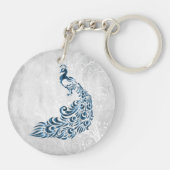 Personalisierter Acrylic-Schlüsselanhänger aus Blu Schlüsselanhänger (Rückseite)