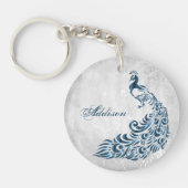 Personalisierter Acrylic-Schlüsselanhänger aus Blu Schlüsselanhänger (Vorderseite)