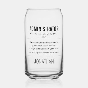 Personalisierter Administrator Funny Dosenglas