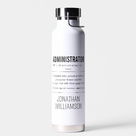 Personalisierter Administrator Funny Trinkflasche (Links)