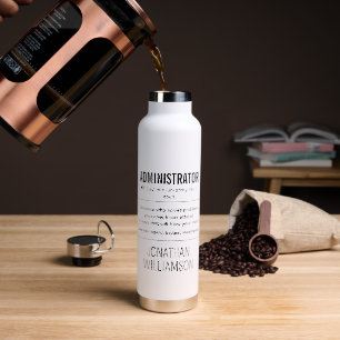 Personalisierter Administrator Funny Trinkflasche