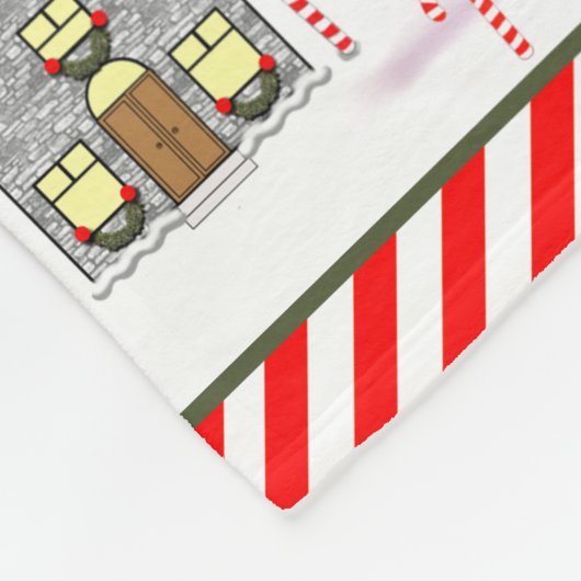 Personalisierter Adventskalender Fleecedecke (Ecke)