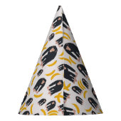 Personalisierter Affe Schimpanse & Banana Geburtst Partyhütchen (Rückseite)