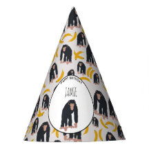 Personalisierter Affe Schimpanse & Banana Geburtst