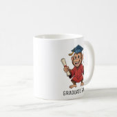 Personalisierter Affen-Abschluss Kaffeetasse (VorderseiteRechts)