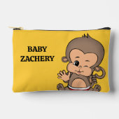 Personalisierter Affengelb Zubehörtasche (Vorderseite)