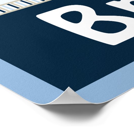 Personalisierter Affenrocker/Rockstar Name Poster (Ecke)