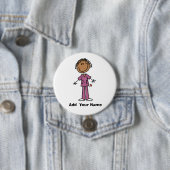Personalisierter afrikanischer amerikanischer button (Beispiel)