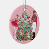 Personalisierter Afroamerikaner Ballett Keramik Ornament (Rechts)