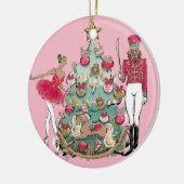 Personalisierter Afroamerikaner Ballett Keramik Ornament (Links)