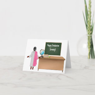Personalisierter Afroamerikaner Kindergarten Karte