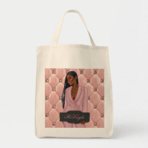 Personalisierter afroamerikanischer CEO Boss Frau Tragetasche