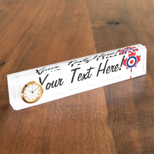 Personalisierter Ahornleaf Roundel Mod CANADA Namensplakette (Seite)