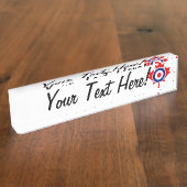 Personalisierter Ahornleaf Roundel Mod CANADA Namensplakette (Seite)