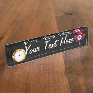 Personalisierter Ahornleaf Roundel Mod CANADA Namensplakette