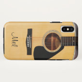 Personalisierter Akustikgitarre iPhone X Fall Case-Mate iPhone Hülle (Rückseite (Horizontal))