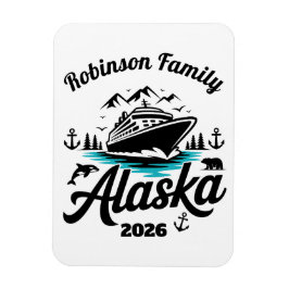 Personalisierter Alaska-Kreuzfahrt-Türmarker Magnet