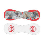 Personalisierter „All Star Daddy“ Rot Baseball (Paneele)