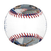 Personalisierter „All Star Gramps“ Blau Baseball (Rückseite)