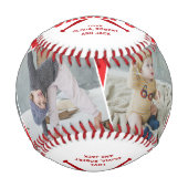Personalisierter „All Star Gramps“ Rot Baseball (Vorderseite)