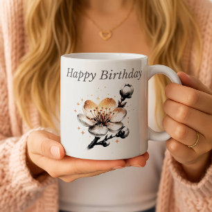 Personalisierter Alles Gute zum Geburtstag Kirschb Kaffeetasse