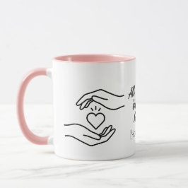 Personalisierter Alles Liebe Hände Herz Becher Tasse