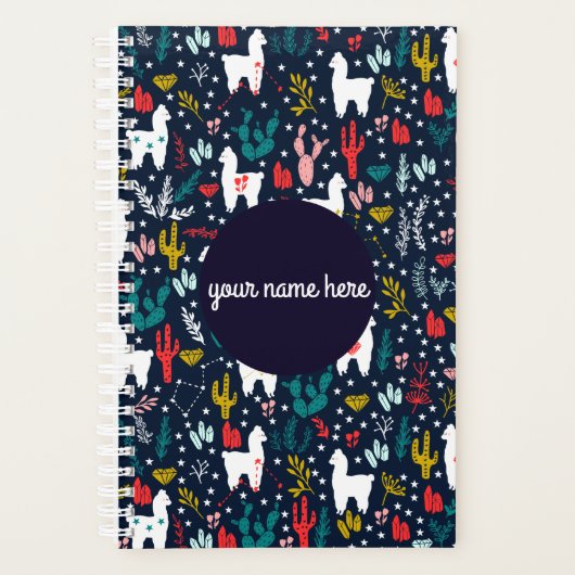 Personalisierter Alpaca-Planer Planer (Vorderseite)