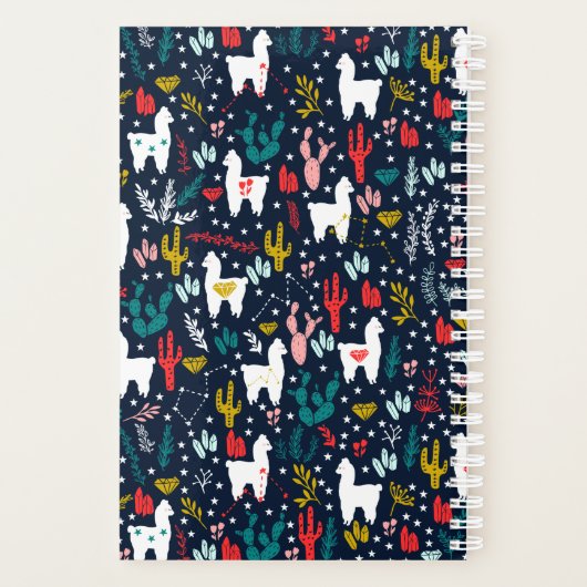 Personalisierter Alpaca-Planer Planer (Rückseite)