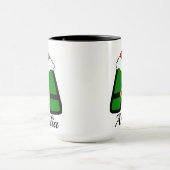 Personalisierter Alphabet 'A' Weihnachtskaffeebech Tasse (Zentrum)