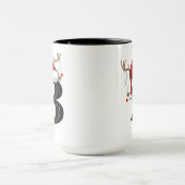 Personalisierter Alphabet 'B' Weihnachtskaffeebech Tasse (Zentrum)