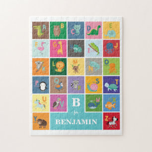 Personalisierter Alphabet-Monogramm-Individuelle N Puzzle