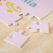 Personalisierter Alphabet Name Niedlich Elefantenm Puzzle (Seite)