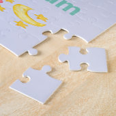 Personalisierter Alphabet Name Niedliche Elefanten Puzzle (Seite)