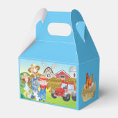 Personalisierter alter MacDonald's Farm Blue Trakt Geschenkschachtel (Rückseite)