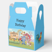 Personalisierter alter MacDonald's Farm Blue Trakt Geschenkschachtel (Geöffnet)