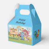 Personalisierter alter MacDonald's Farm Blue Trakt Geschenkschachtel (Vorderseite)