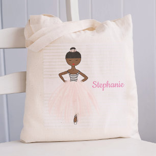 Personalisierter American Ballerina in Pink Tragetasche
