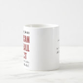 Personalisierter American Football Fan Kaffeetasse (Mittel)