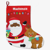 Personalisierter Amerikaner Großer Weihnachtsstrumpf (Vorderseite)