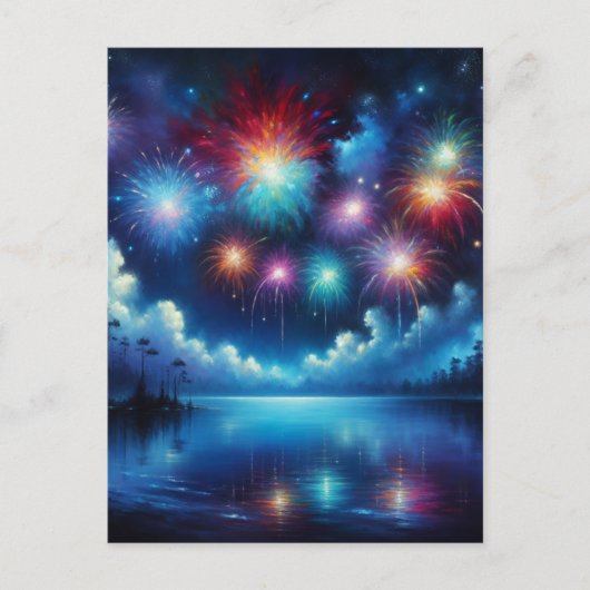 Personalisierter Amerikanische Unabhängigkeitstag Postkarte (Vorderseite)