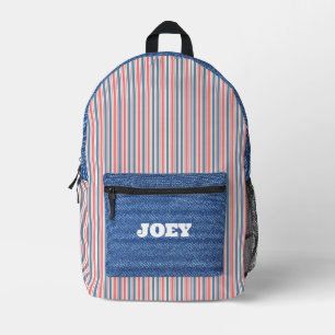 Personalisierter, amerikanischer Buchstapel Bedruckter Rucksack