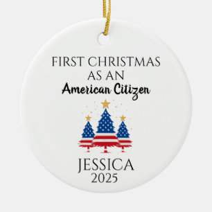 Personalisierter amerikanischer Bürger, amerikanis Keramik Ornament