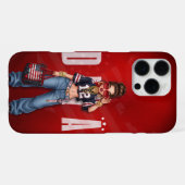 Personalisierter amerikanischer Diva Phone Case iPhone Hülle (Rückseite (Horizontal))